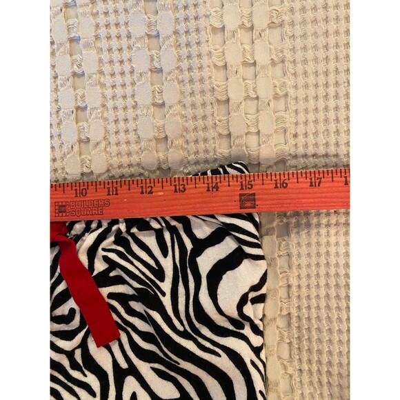Adonna Zebra Animal Print Pajama Pants Size Medium with Elastic Tie Waist - Picture 9 of 10